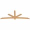 Ekena Millwork Alberta Timber Gable Bracket, Western Red Cedar, 108"W x 45"H x 1 1/2"D x 5 1/2"F, 10/12 Pitch GBW108X45X0206ALB00SWR - alternate 2